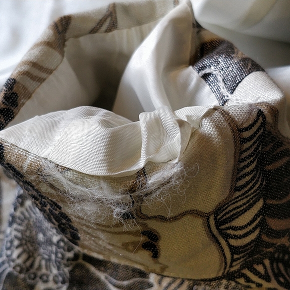 Boho Chic Floral Linen Blazer | size 6 - Picture 16 of 16